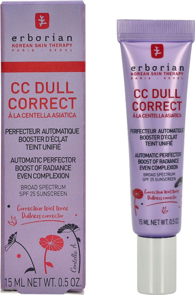 Erborian CC Dull Correct, CC Creme, 15 ml, Frauen, normale Haut, Kräftigend, Tube
