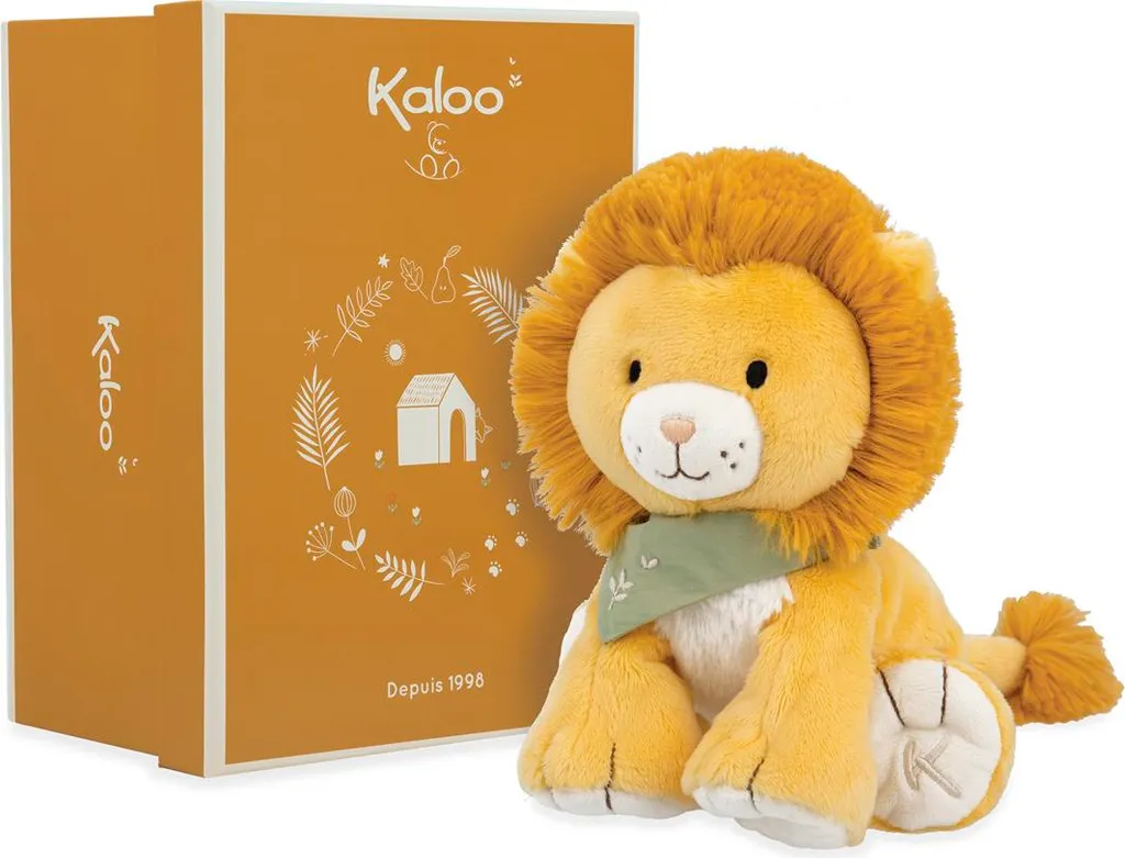 Peluche Lion Kaloo 17cm, le Doudou Anti-Chagrin Sans Danger