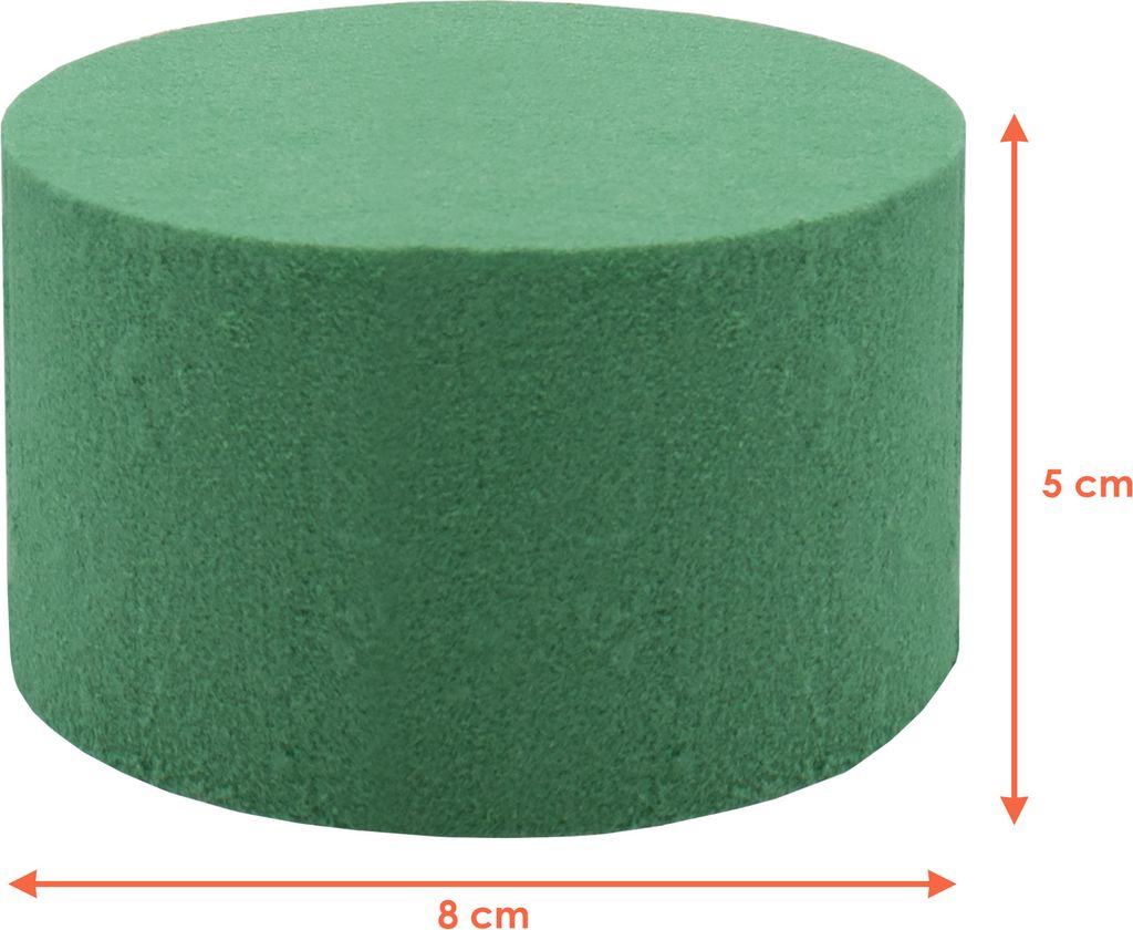 Květinová pěna zelená - cca 4x8x5 cm / 24 kusů - pro Obrázek produktu 2