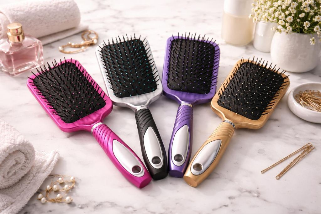 4x spazzole per capelli pettine stile salone funzione Immagine del prodotto 