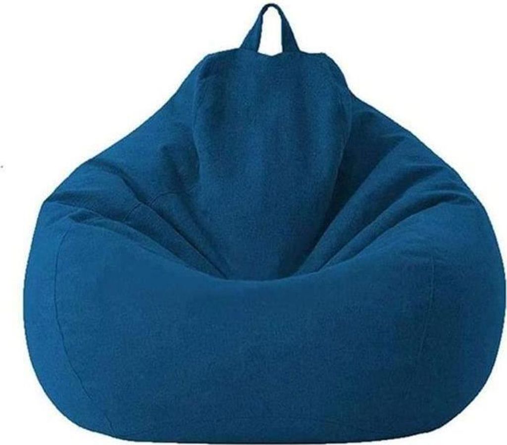 Sitzsack für Erwachsene und Kinder – Klassischer Sitzsack für drinnen und draußen – 80 x 90 cm (ohne Füllung), inklusive Bezug