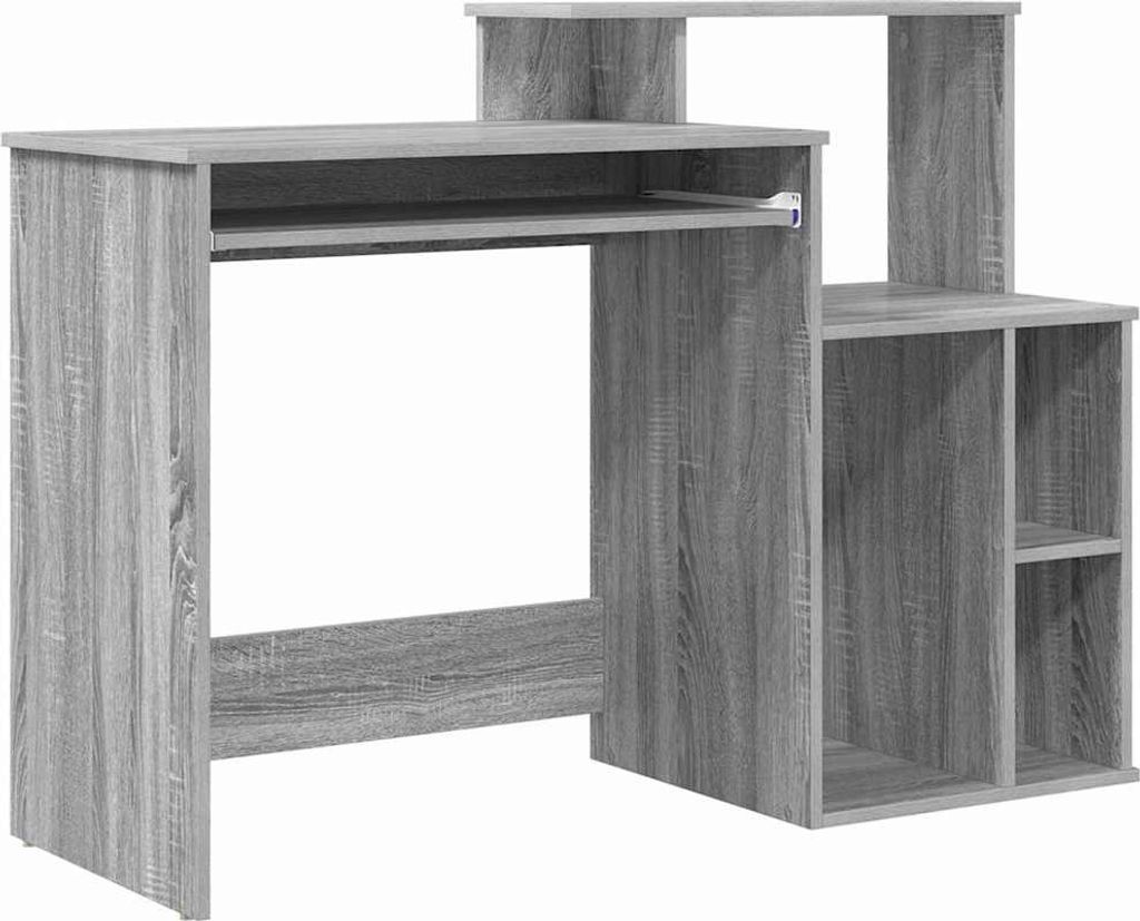Schreibtisch Graues Sonoma 120,5 x 44 x 88,5 cm Holzwerkstoff
