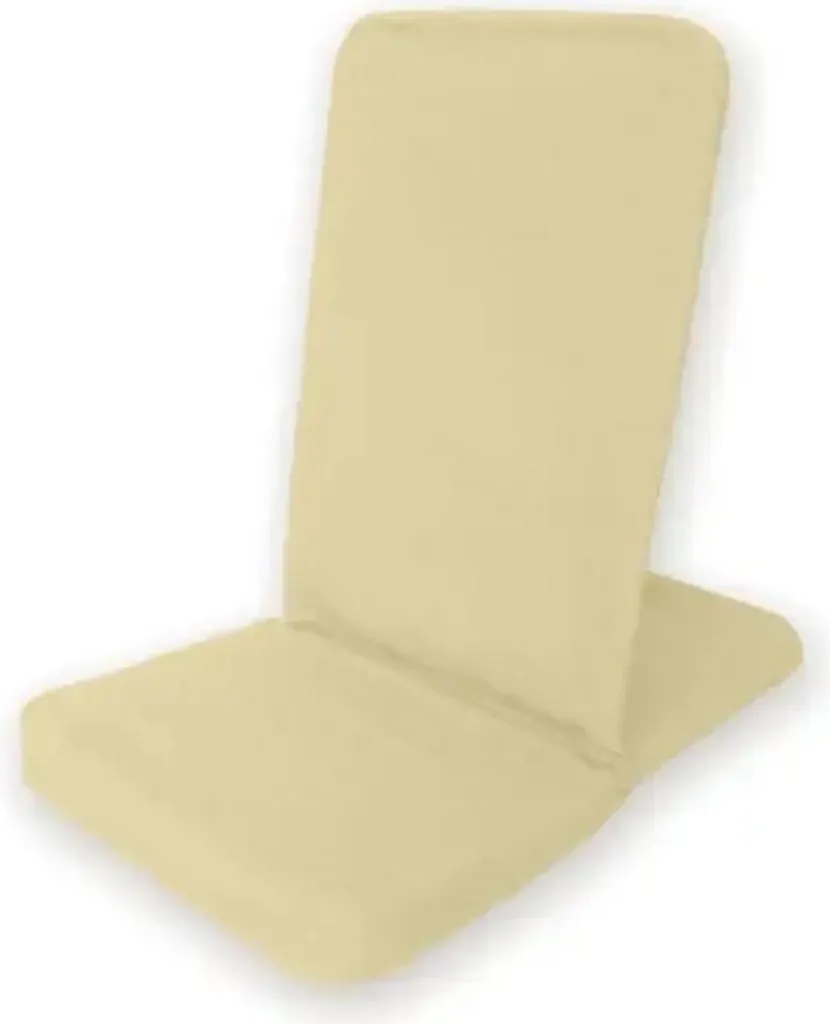 Chaise de sol XL Backjack naturel - Siège de méditation ergonomique