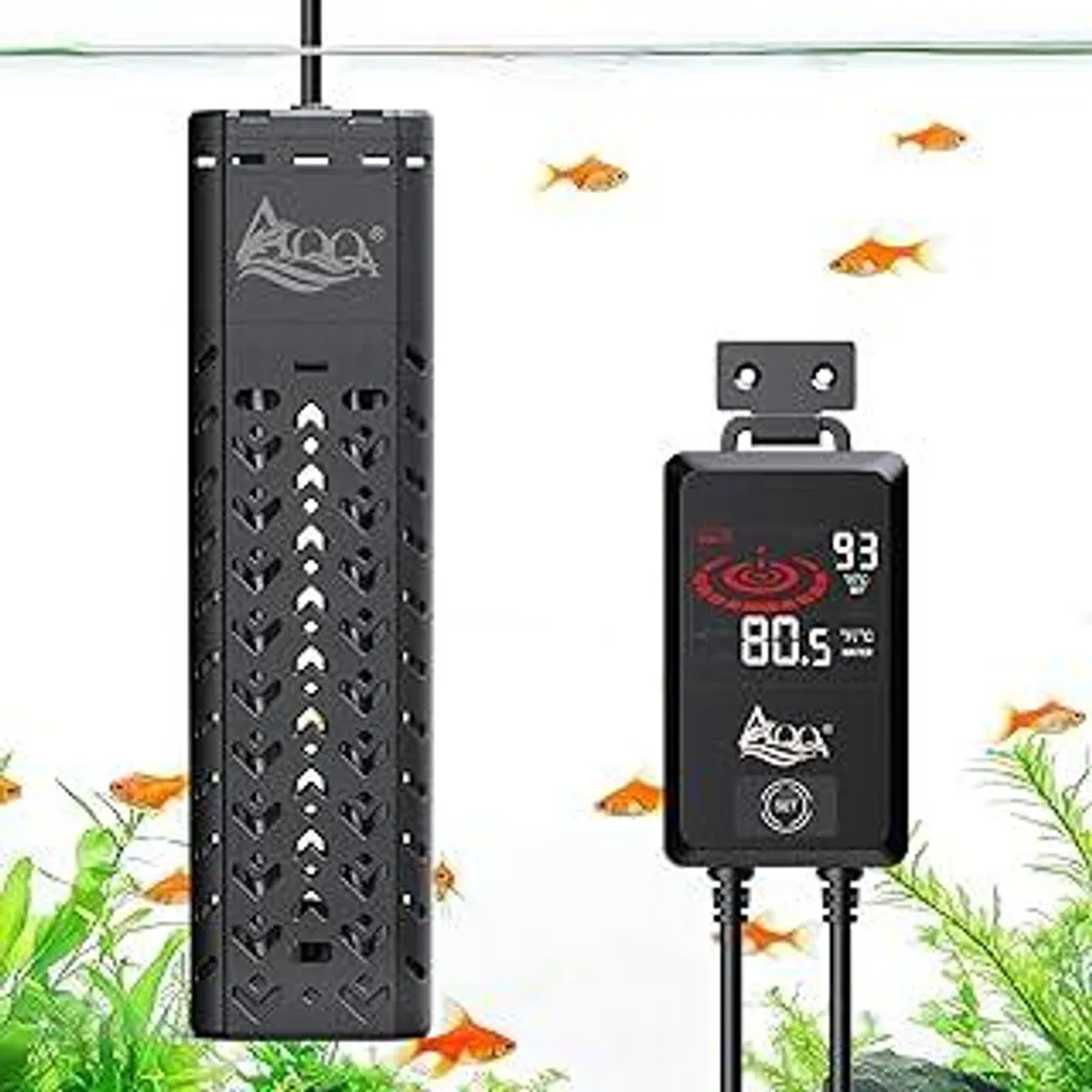 Riscaldatore Acquario AQQA 500W: Temperatura Costante per Grandi Vasche