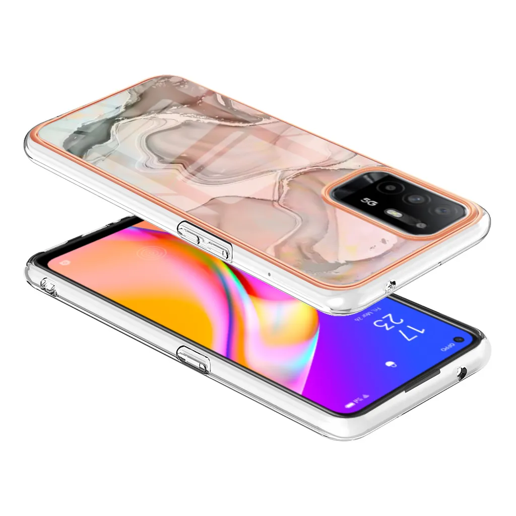 WILLIS Custodia Per Oppo A74 4G - Cover In Silicone TPU Sfumata Trasparente, Antiurto, Morbida, Colorata - 2