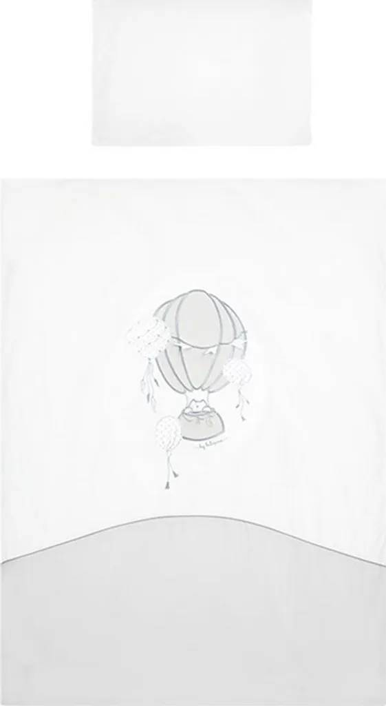 Parure de lit 3 pièces Belisima Ballons gris 100x135 cm pour bébé