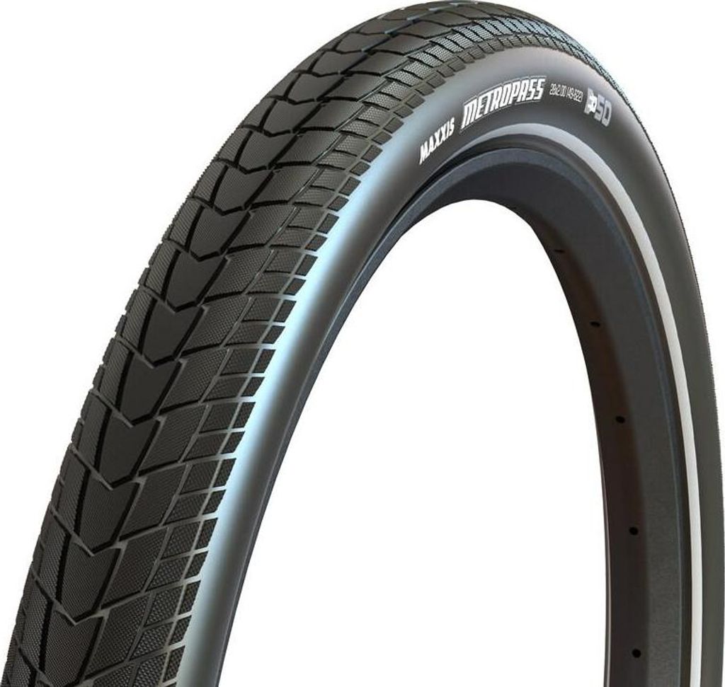 Maxxis MetroPass Pro 28x2.40 (61-622) E-Bike E-50, Drahteifen, MaxxProtect Ur...