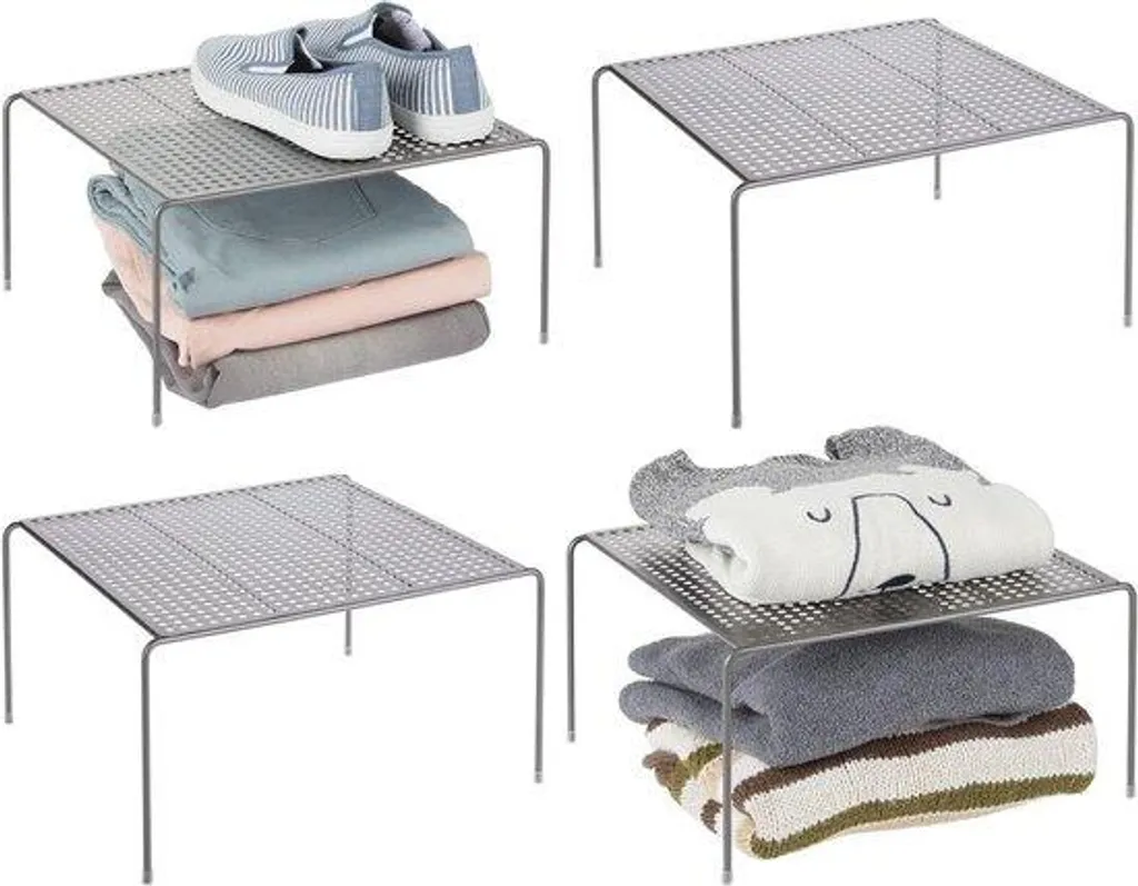 Tour de rangement graphite à tiroirs en métal, lot de 4 modules pratiques
