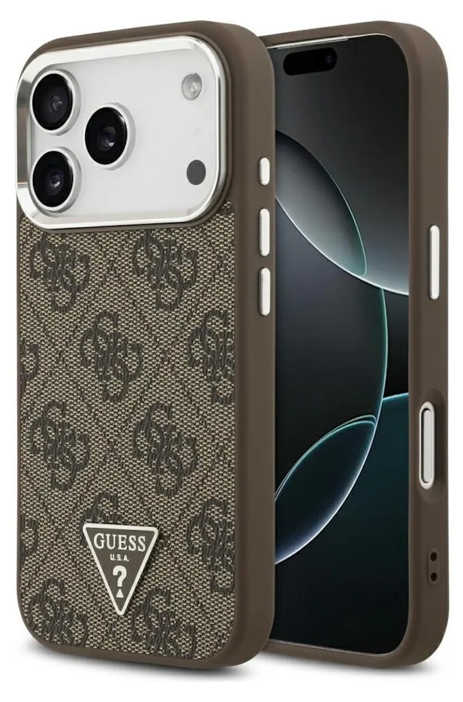 Custodia Guess iPhone 17 Pro Marrone Pelle | Elegante Cover Business