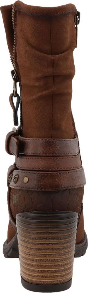 Mustang Damen Stiefelette mit Schnallen und Ziernieten 15M0182002, Größe:39 EU, Farbe:Braun