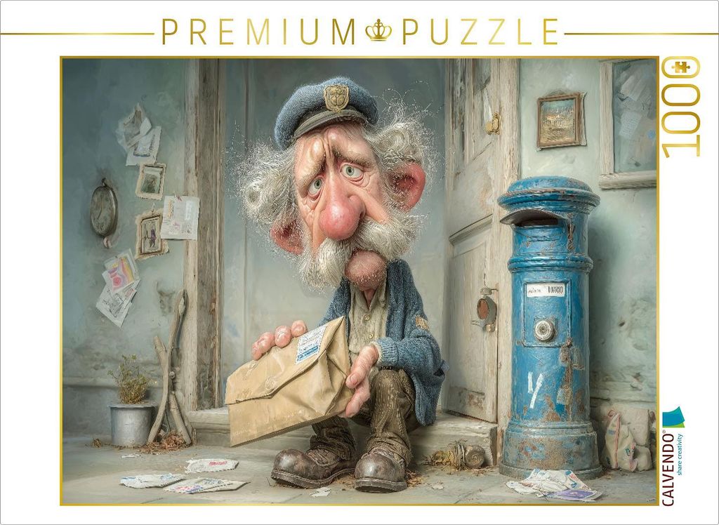 CALVENDO Puzzle Wieso habe ich jetzt blos meine Brille in den Kasten geschmissen | 1000 Teile Lege-Größe 64x48cm Foto-Puzzle für glückliche Stu...