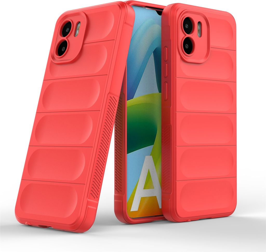 Hülle Xiaomi Redmi A1 Handyhülle Outdoor Case Back Cover Handy Tasche Bumper Rot