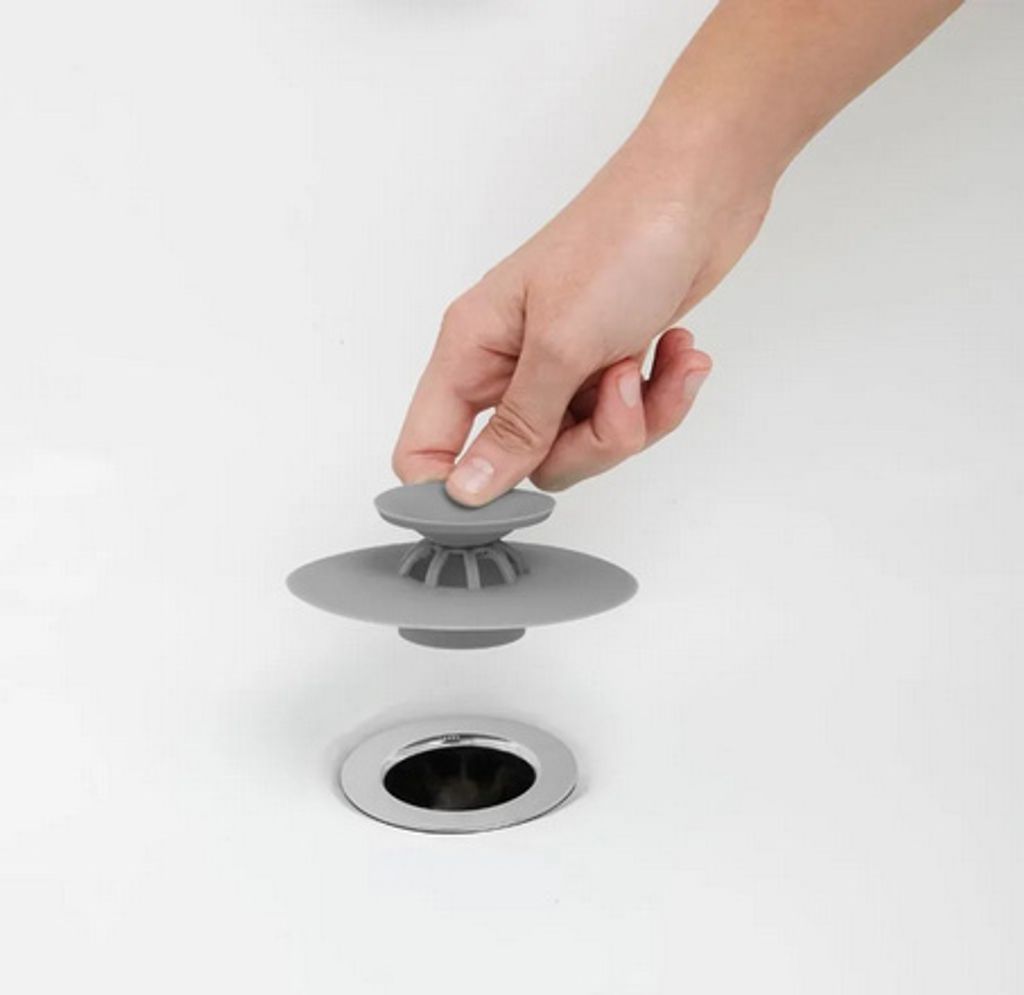 ALPINA Waschbecken-Sieb und -Stöpsel, Ø 10 cm Produktbild 