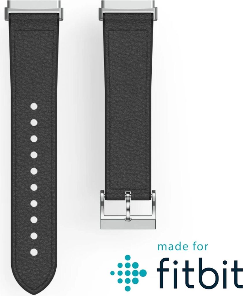 Skórzany pasek męski do Fitbit Versa 3/Sense czarny Zdjęcie produktu 