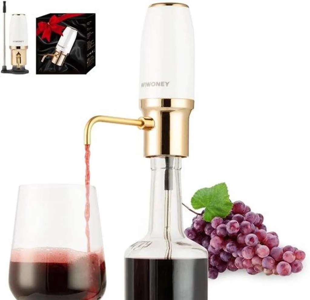 Aérateur de vin électrique automatique USB - Fini l'attente en carafe