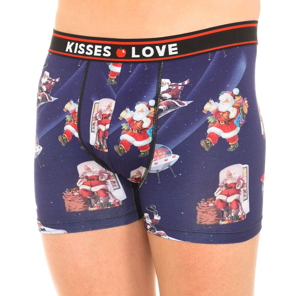 Kisses&Love KLB5 Herren-Boxershorts aus bedrucktem, atmungsaktivem Stoff