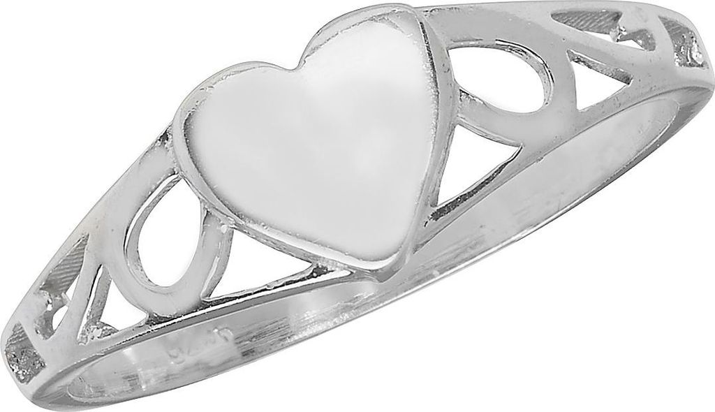 Süßer 925 Sterling Silber Herz Baby - Ring, 46 (14.6); TRS22224RSG