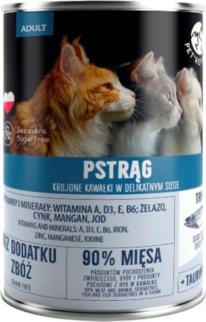 PET REPUBLIC Adult Trout - nassfutter für Katzen - 400g