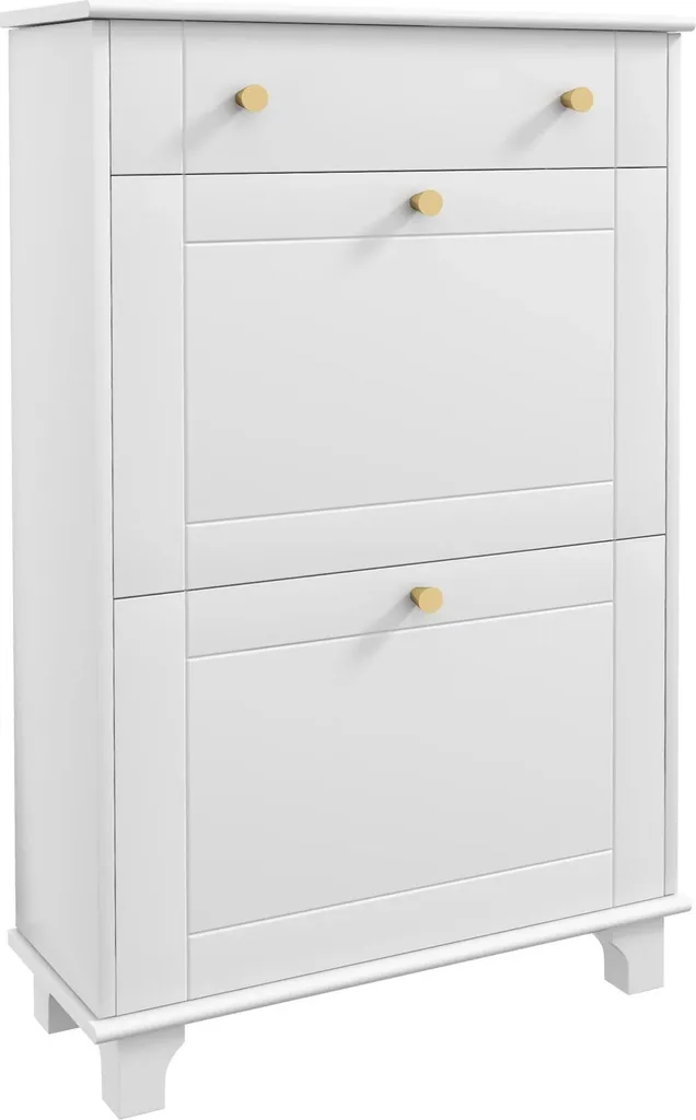 Rangement chaussures pour couloir étroit blanc - Stop au désordre ! 60cm