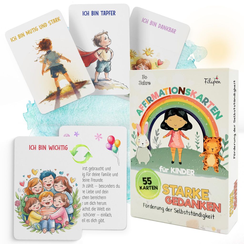 Filapen - Affirmationskarten für Kinder 55 stk. Produktbild 