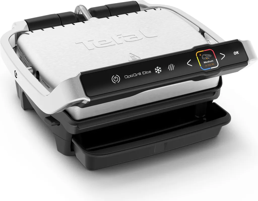TEFAL OptiGrill Elite GC750D : Grill Électrique Intelligent 2000W Inox