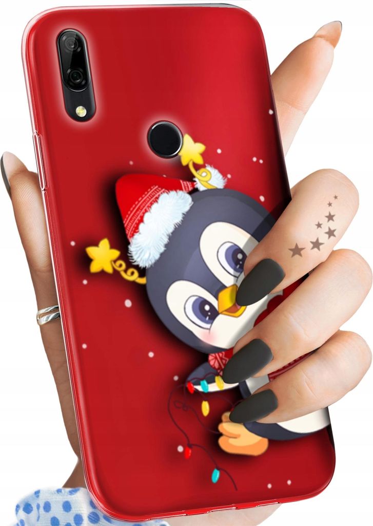 BEDRUCKTE HÜLLEN für HUAWEI P SMART Z HANDYHÜLLEN HANDY SCHUTZ HÜLLE CASE SILIKON MUSTER WEIHNACHTEN SANTA CLAUS CHRISTMAS