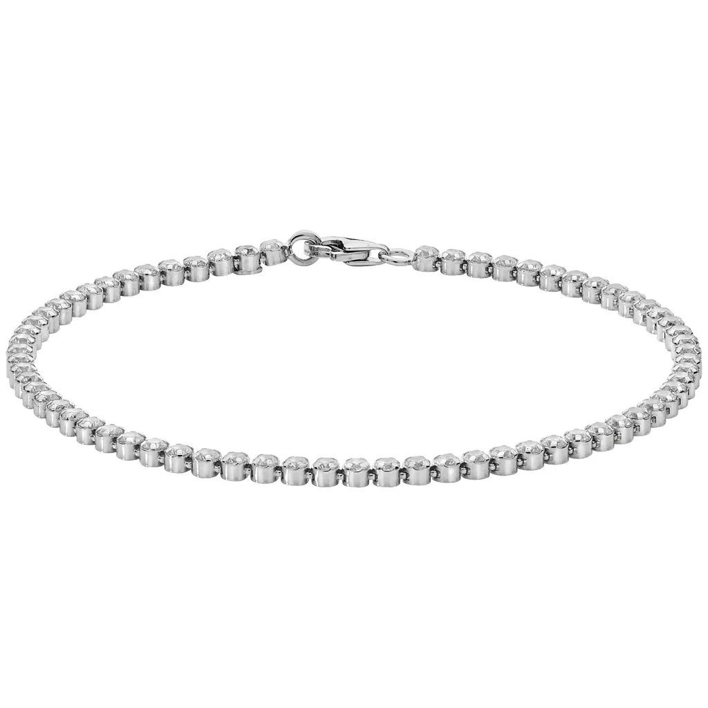 Bracelet Tennis Femme Argent 925 TRS25521 - Bijou Zirconium 18cm