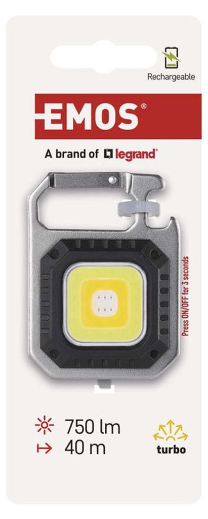 Torcia EMOS COB LED 7IN1 500 MAH 750LM Immagine del prodotto 