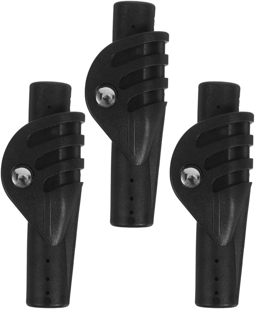 Set mit 3 Zeltstangenverbindern – 8,5 mm, schwarz, DIY-Reparaturset für Outdoor-Zelte, robustes Befestigungsmaterial