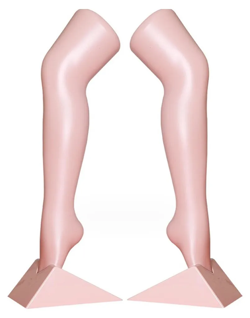 Mannequin jambe de femme réaliste avec support pour vitrine de magasin