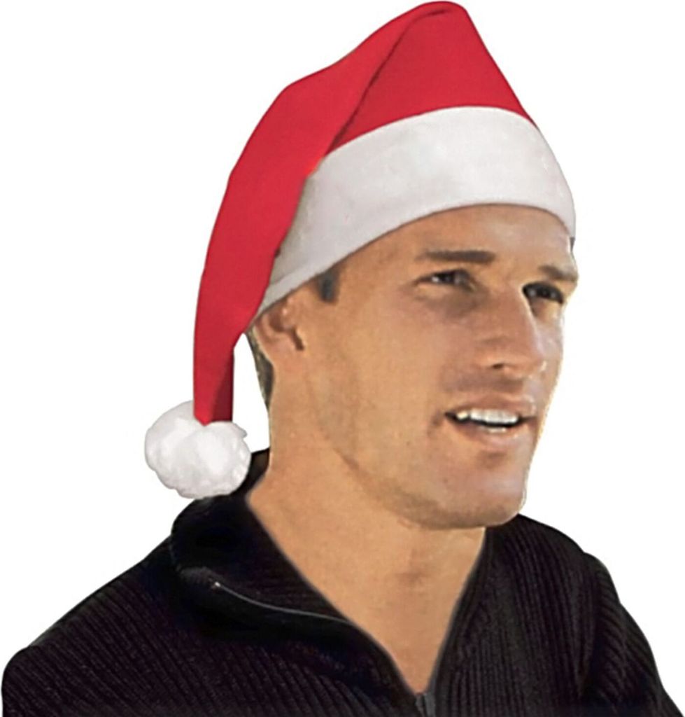 Nikolausmütze mit Bommel Weihnachtsmütze Weihnachtsmarkt Weihnachtsmann Advent