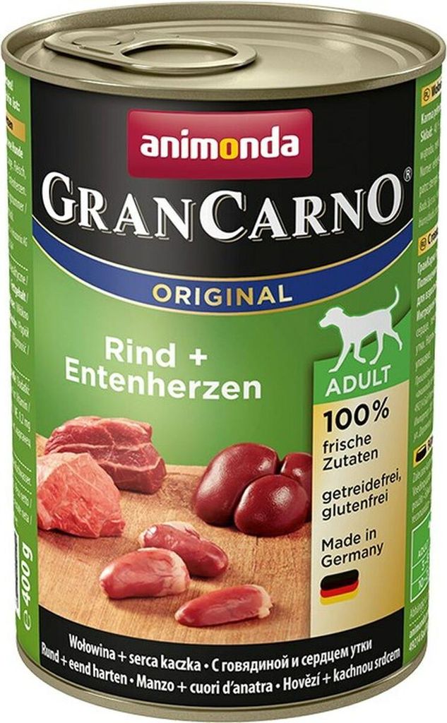Animonda Dog Dose GranCarno Adult Rind & Entenherzen 400g