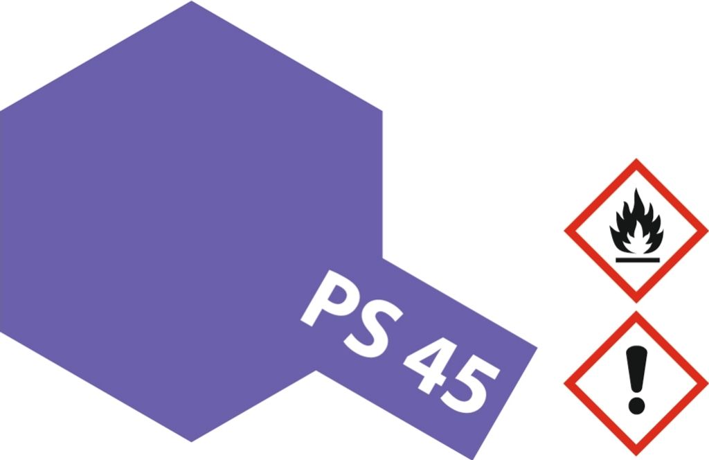 Tamiya PS-45 TRANSLUCENT VIOLETT Sprühfarbe 100ml für Polycarbonat (