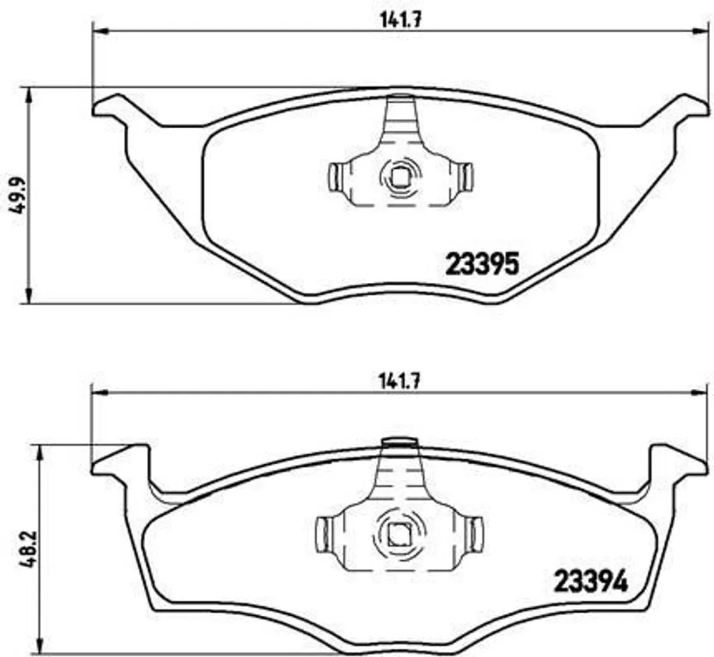 Brembo P 85 055 Plaquettes de Frein OE 6E0698151 pour Lupo 6E1 6X1