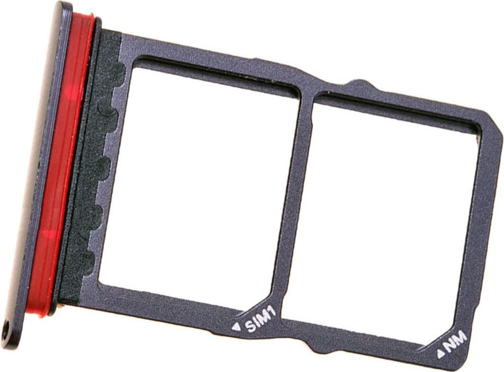 Huawei P30 (ELE-L09, ELE-L29) Simkartenhalter und Nano-SD Card Fach, Original Ersatzteil, Schwarz