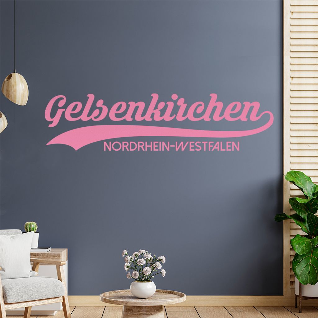 Gelsenkirchen Nordrhein-Westfalen Wandtattoo Wandaufkleber Wall Sticker - Dekoration, Küche, Wohnzimmer, Schlafzimmer, Badezimmer