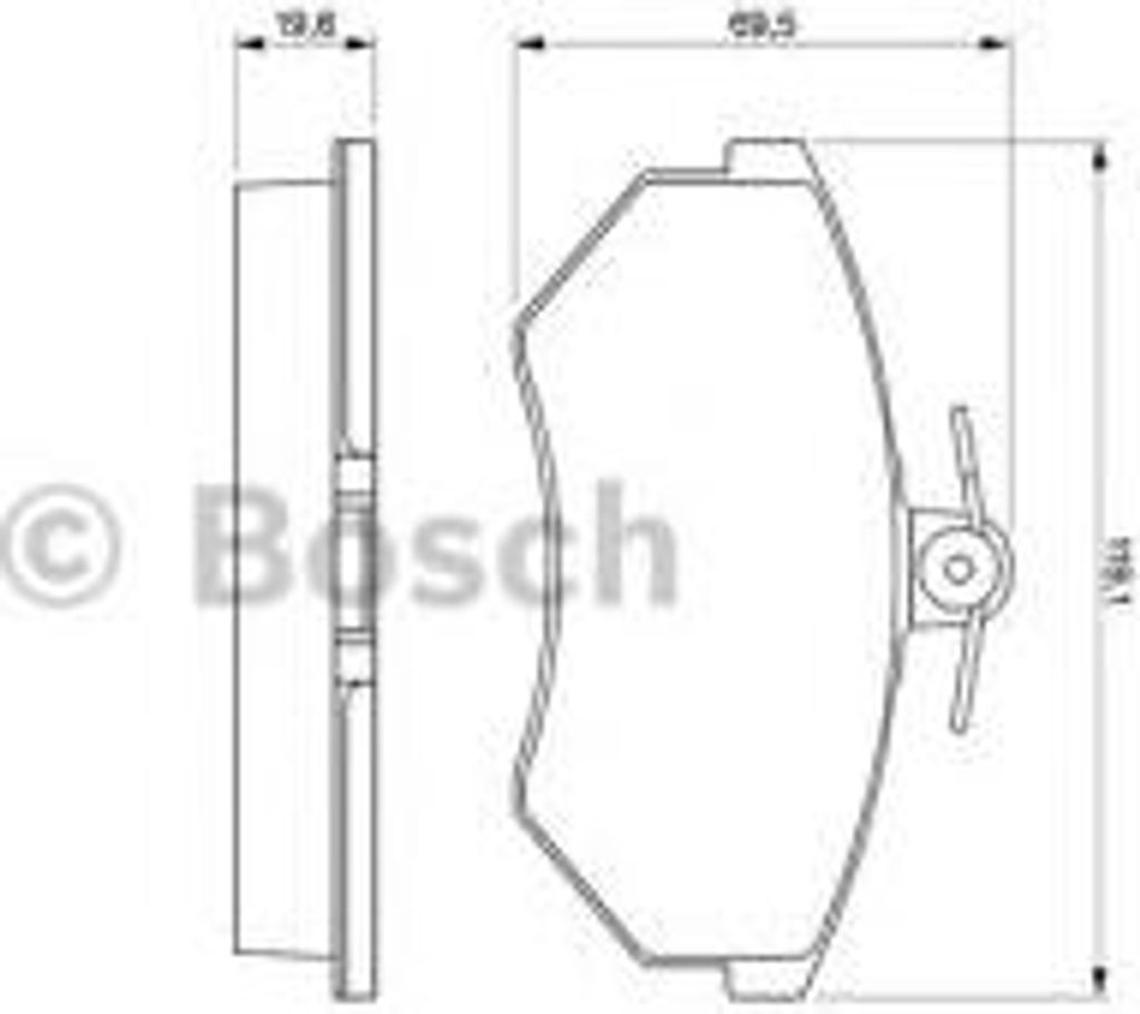 Bosch Bremsbelagsatz, Scheibenbremse 0 986 460 944