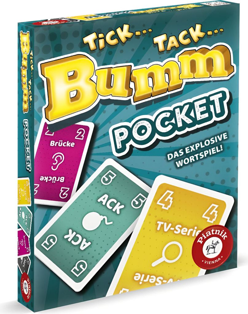 Piatnik - Tick Tack Bumm Pocket Wortspiel Produktbild 