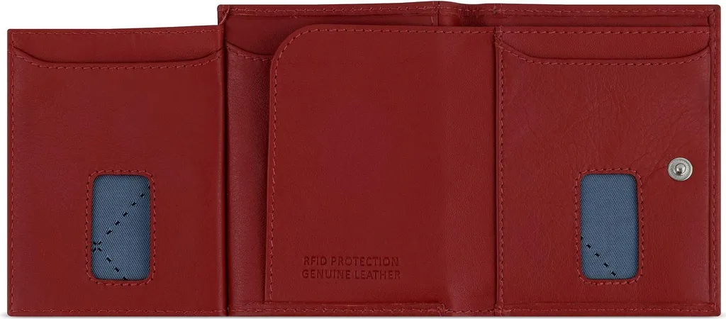 bugatti Secure Slim Special Zip Mini Wallet - Portefeuille compact rouge