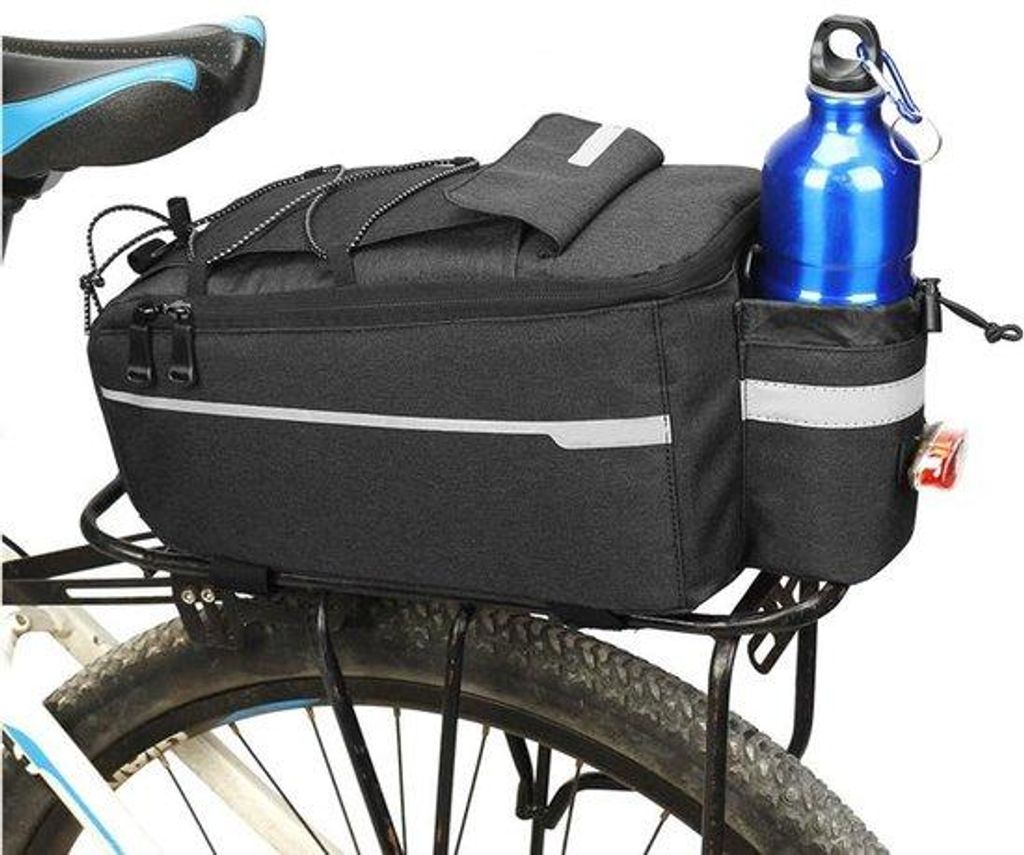 10L Isolierte Fahrradkoffer Kälteschutz Reflektierende Fahrradtasche Wasserdichte Fahrradbagagetasch Fahrradbagagetasch Schultertasche