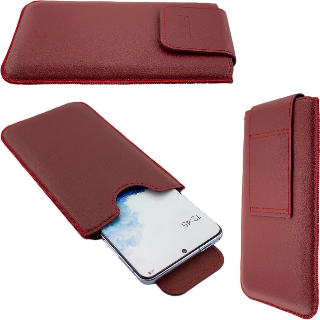 Etui Echtleder Handytasche passend für Nothing Phone 3a / 3a Pro und weitere Nothing Modelle mit einer Größe von 165,5 x 78 x 10,5 mm