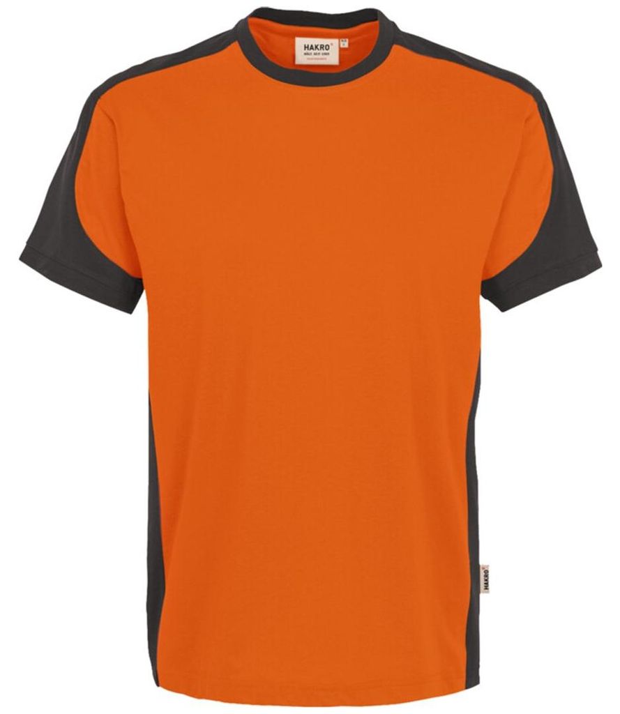 Hakro T-Shirt-Contrast Performance - Orange/Anthrazit - Produktbild 