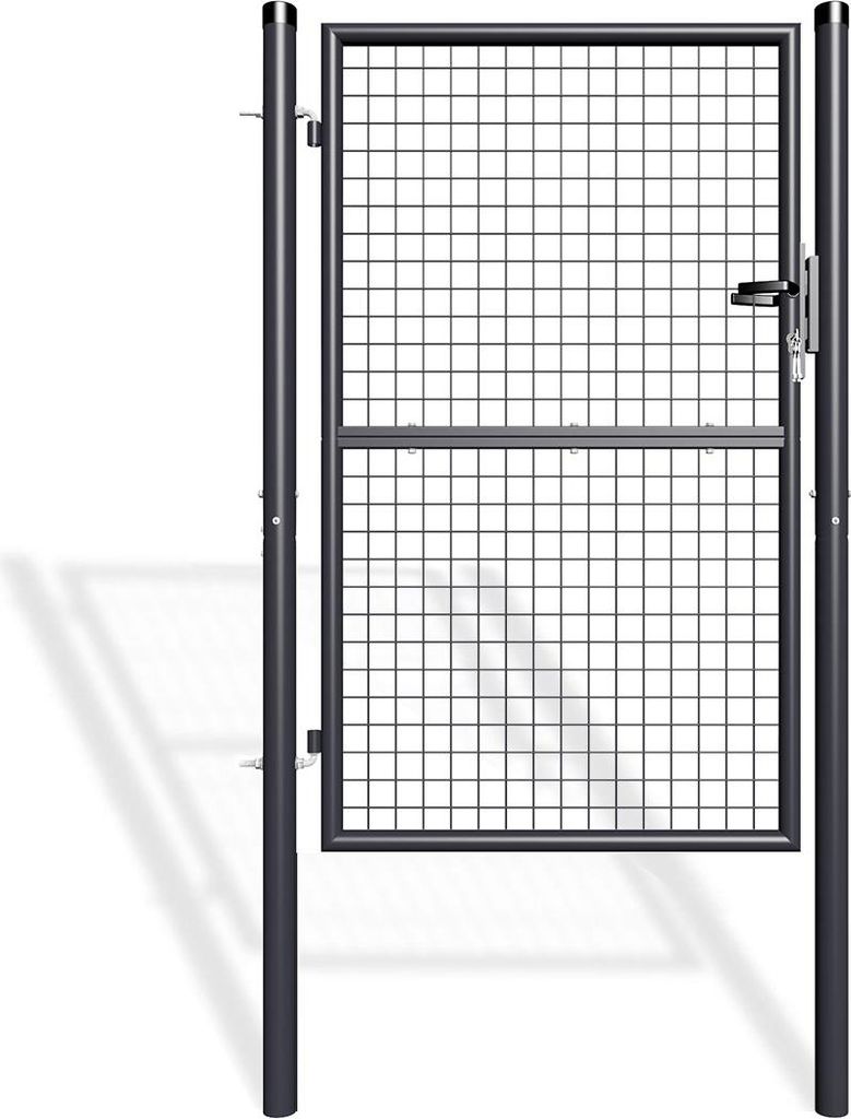Zauntor Metall 1m OLGA H.150cm grau Produktbild 