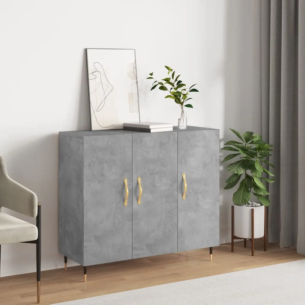 Maison Exclusive Credenza Grigio Cemento 90x34x80 cm | Design Moderno