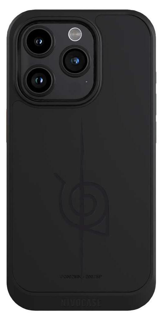 NIVOCASE Hülle für Apple iPhone 15 Pro Handyhülle NIVOcore Case Schwarz Naruto Shippuden Sasuke Konoha