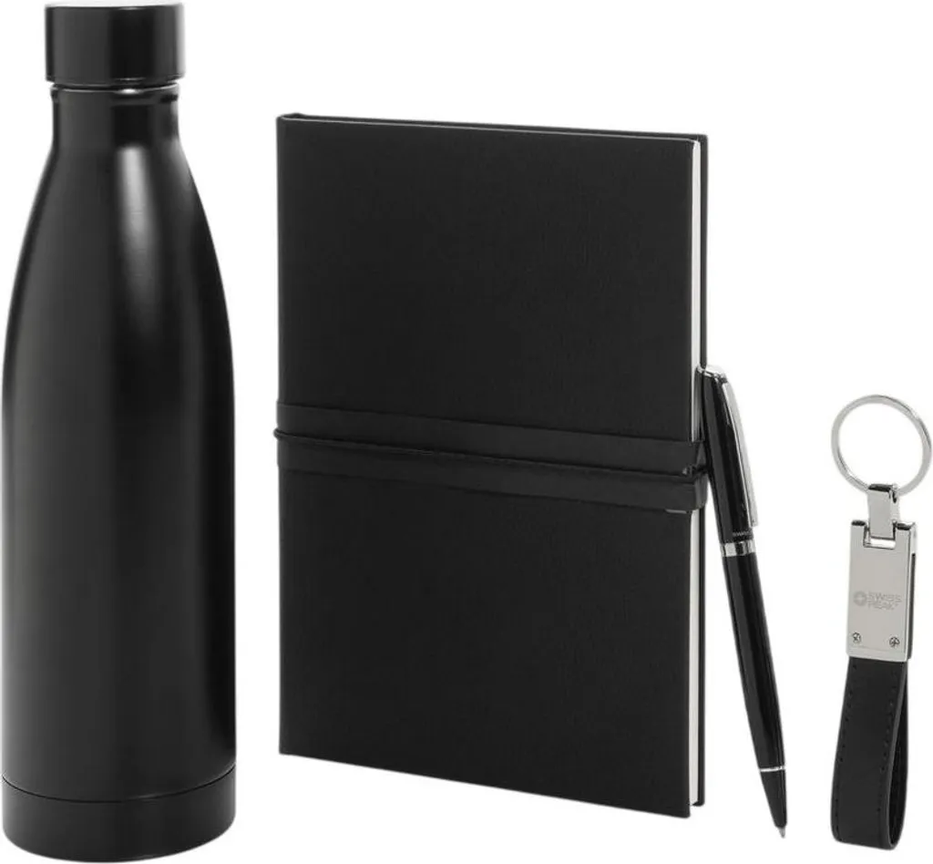Set cadeau d'affaires avec gourde isotherme 480 ml Swiss Peak Deluxe