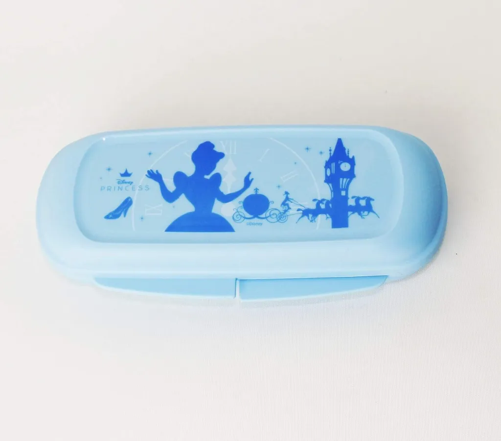 Portapenne Tupperware Scatola Principessa Blu - Organizzazione Scrivania