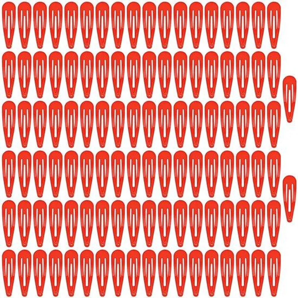 Barrettes en métal noir lot de 110 pièces avec bouts arrondis confort