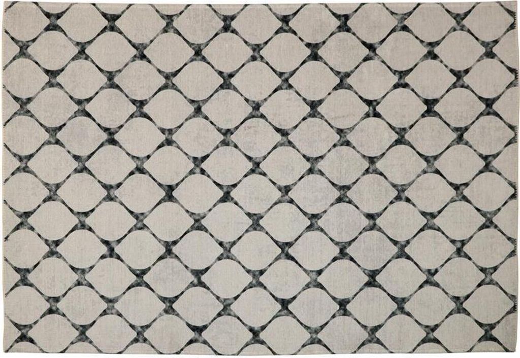 Teppich (120x180 cm, hellgrau-creme-1)