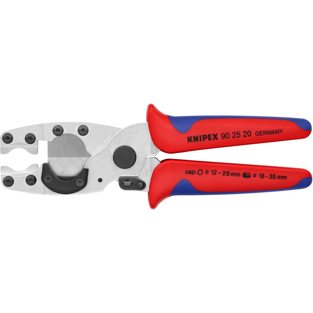 Knipex 90 25 20, Řezák trubek, Modrá, Červená, Nerezová Obrázek produktu 